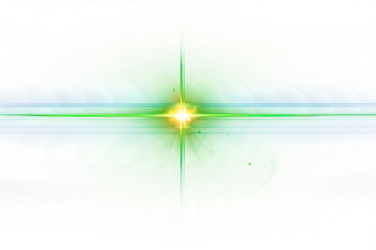 light flare overlay effects. Glowing green light isolated on transparent png, glow sparkle effect, light leak effects