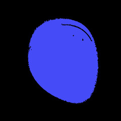 Blue Colour Doodle Background with Edges