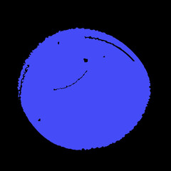 Blue Colour Doodle Background with Edges