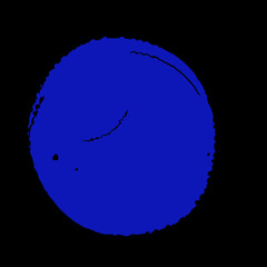 Blue Colour Doodle Background with Edges