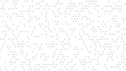 Abstract pattern of tiny gray dots on a clean white background, creating a subtle textured digital design.