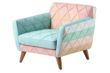Armchair isolated on transparent background