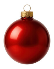 Red bauble shiny