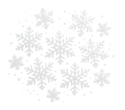 White snowflake glitter