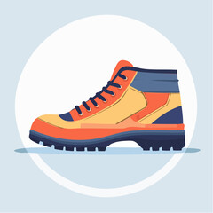 Ic&ocirc;ne vectorielle minimaliste de chaussures de s&eacute;curit&eacute;