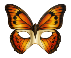 Mask with a butterfly motif and elegant form