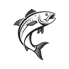 Fish Silhouette Vector Illustration
