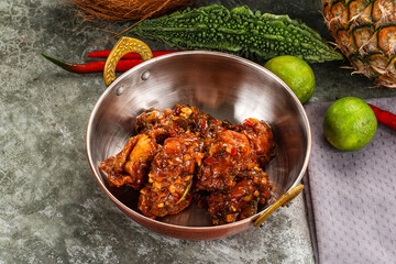 Asian cuisine - Chicken Manchurian with gravy