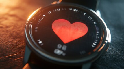 Smartwatch Heart Rate Display