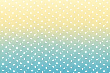 Pastel polka dot background with gentle yellow and blue gradient for baby shower invitations or nursery decor