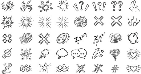 Fototapeta premium Fiery Flames Collection Dynamic Graphic Elements for Creative Designs and Projects