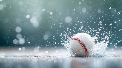Baseball splash action outdoor field photography dynamic environment close-up view motion and energy