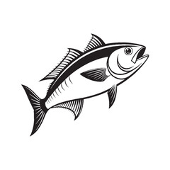 Fish Silhouette Vector Illustration