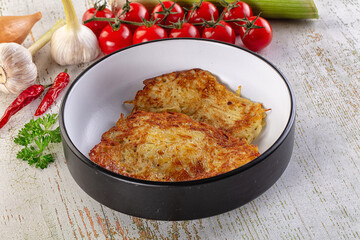 Golden fried potato pancake - Draniki