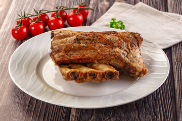 Steamed pork ribs with spices