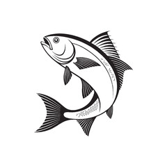 Fish Silhouette Vector Illustration