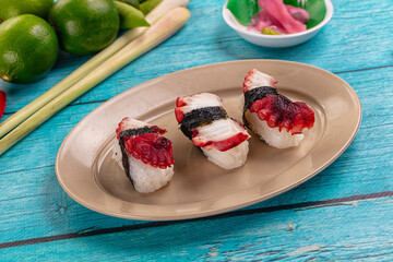 Japanese cuisine - sushi with octopus