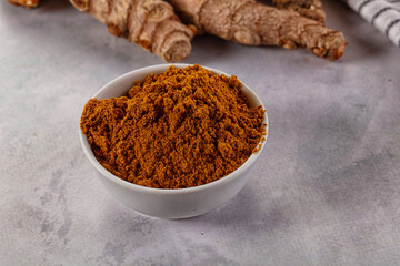 Indian spices - Curry powder heap