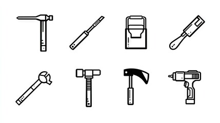 Obraz premium Collection of various hand tools.