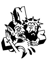 Good vs Evil. Christianity, Satan, faith, religion