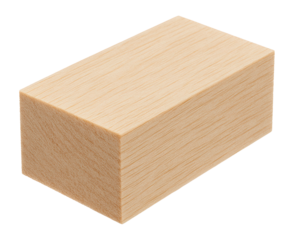 Balsa wood block with ultra-lightweight and soft appearance