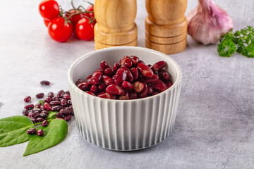 Tasty boiled red kidney beans