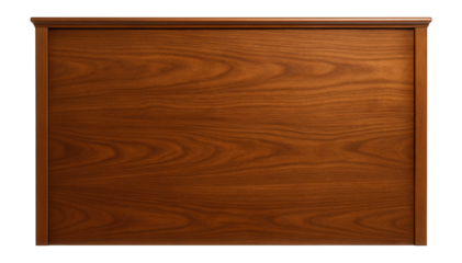 Wooden headboard panel with flat surface and smooth finish