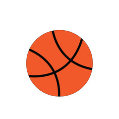 Fototapeta premium basketball logo icon illustration flat