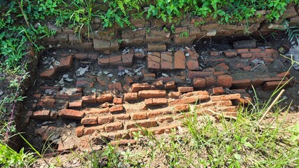 The remains of an ancient building in Laos, Wat Phra That Nang Lao