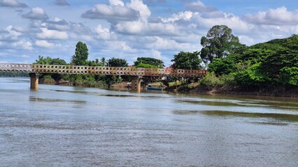 A bridge over a river in 
