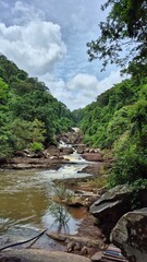 river in the mountains