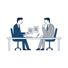 business negotiations vector illustration design 