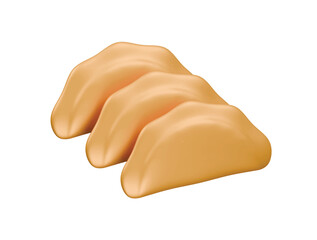 cornish pastry icon 3d illustration render