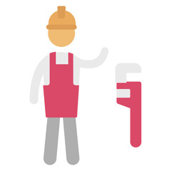 Builder Vector Icon which can easily modify or edit