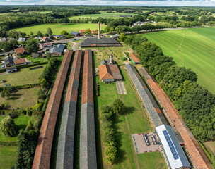brick factory from above