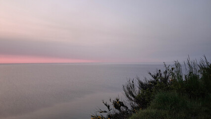 Amazing sunrise ovwer Baltic Sea.