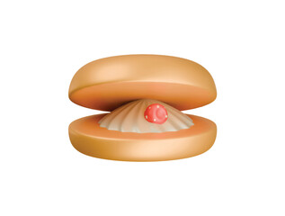 Bath bun icon 3d illustration render