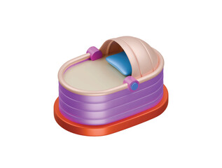 carrycot icon 3d illustration render