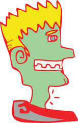 남자얼굴옆모습01_그래피티_낙서_청년_와일드