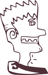 남자얼굴옆모습01_선화_그래피티_낙서_청년_와일드