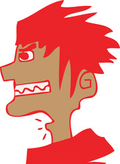 남자얼굴옆모습02_그래피티_낙서_청년_와일드