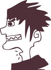 남자얼굴옆모습02_선화_그래피티_낙서_청년_와일드