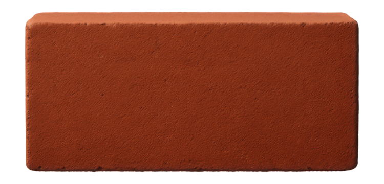 Red brick with precise dimensions