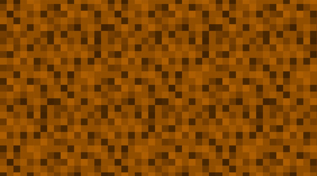 Seamless pixel ground pattern in retro game style. Digital squared brown block texture ideal for pixel art design, video game backgrounds, creative decoration, and digital projects.