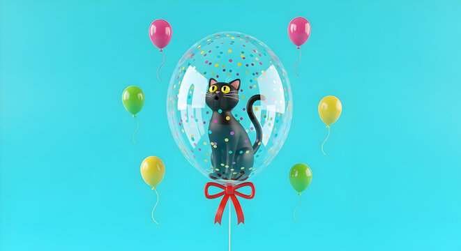 International Cat Day Creative Illustrations | Fantasy, Futuristic, Whimsical, Cartoon, Watercolor, 3D Cat Art Collection