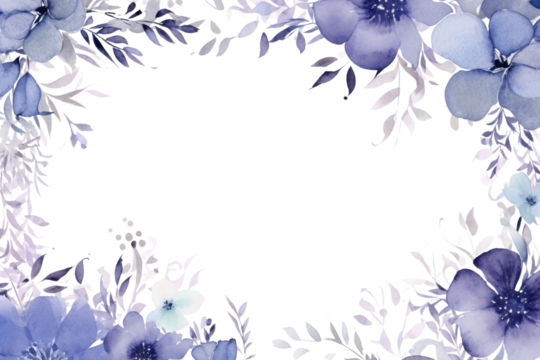 PNG Blue floral backgrounds painting pattern.