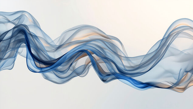 Abstract fluid art with intricate 3D silk-like textures that resemble delicate folds and ripples