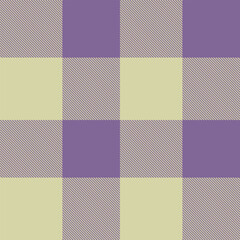 Modern plaid pattern in purple and beige.  Ideal for fabric design, backgrounds, or digital art, evoking a cozy, rustic yet contemporary feel. Versatile for various creative projects.