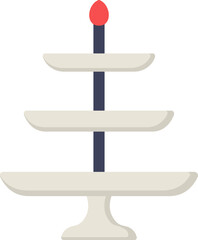 Cake Stand Flat Icon