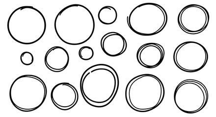 Circle doodle sketch scribble hand drawn handmade pencil pen marker shape line outline graphic design illustration art abstract